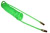 Picture of Coilhose Pneumatics 1/4"Id X 10' Green Flexcoil W/2-1/4"Mpt Part# - Pu1410Bg