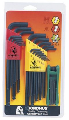 Picture of Bondhus® Triple Pack Gorilla Gripfold-Up Tool Set Bl Part# - 14132