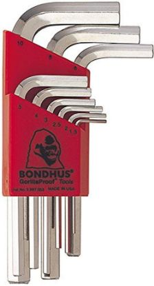 Picture of Bondhus® Hlx9Msb 9-Pc. Hex L-Wrench Set Metric Part# - 16299