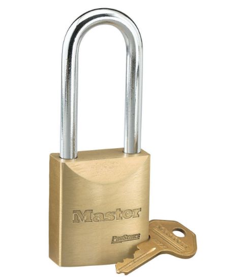 Picture of Master Lock® 5 Pin Brass Rekeyable Padlock Keyed Diff. Part# - 6840Lj