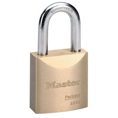 Picture of Master Lock® 5 Pin Brass Rekeyable Padlock Keyed Diffe Part# - 6850