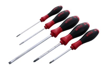 Picture of Wiha Tools 5-Piece Softfinish Mechanics Screwdriver Set Part# - 30295