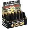 Picture of General Tools Pocket 4 In 1 Mini Screwdriver Part# - 744Db