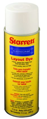 Picture of L.S. Starrett 1611 11-1/2 Oz. Kleenscribe Layout Dye Aerosol Part# - 55896