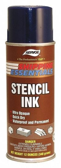 Picture of Aervoe 16 Oz White Stencil Ink(12 Oz Net) Part# - 2807