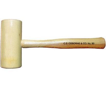 Picture of C.S. Osborne 1Lb.3Oz. Hickory Tinnersmallet 2-3/4"X5-1/ Part# - 90-2