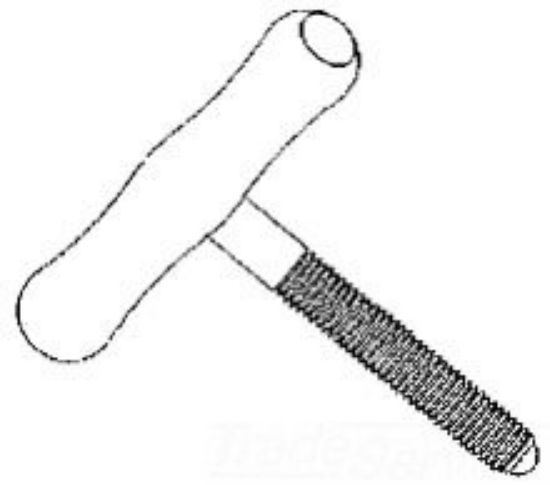 Picture of Ridgid® Handle Feed Screw Assy. Part# - 58607