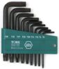 Picture of Wiha Tools 9-Pc Short Arm Torx L-Key Set W/Plastic H Part# - 36394