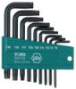 Picture of Wiha Tools 9-Pc Short Arm Torx L-Key Set W/Plastic H Part# - 36394