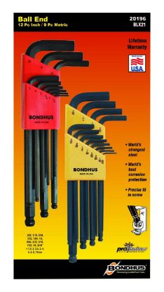 Picture of Bondhus® Blx21 Double Pack Balldriver L-Wrench Set Part# - 20196