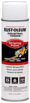 Picture of Rust-Oleum® White Striping Spray Paint 18 Oz Fl Oz Part# - 1691838V