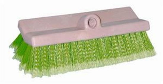 Picture of Magnolia Brush Green Flagged Plastic Bi-Level Scrub Brush Part# - 186-G