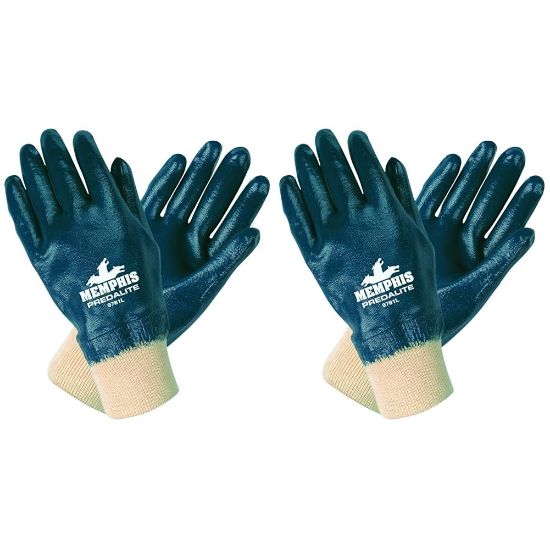 Picture of Mcr Safety Medium Predalite Fully Coated Glove Thin Nitril Part# - 9781M