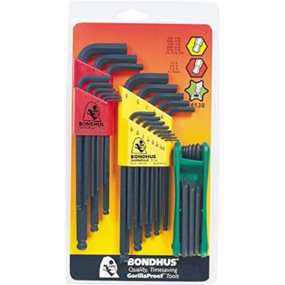 Picture of Bondhus® Triple Pack L-Wrench & Fold-Up Set Combination Part# - 14138