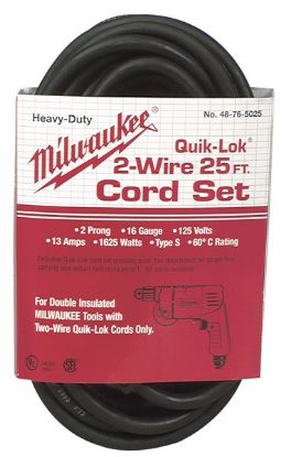 Picture of Milwaukee® Tool 25' 16-2S Q-Lok Cordset Part# - 48-76-5025