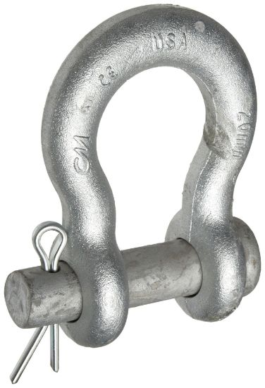 Picture of Cm Columbus Mckinnon 3/4" Round Pin Anchor Shackle Galvanized Part# - M352G