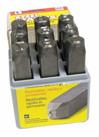 Picture of C.H. Hanson® 9 Pc 5/16" Heavy Duty Steel Number Set Part# - 21460