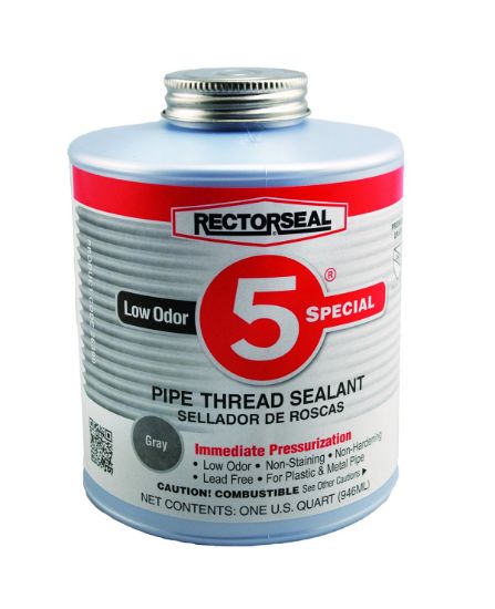 Picture of Rectorseal 1-Qt. Btc No.5 Special Gray Pipe Thread Seal Part# - 26390