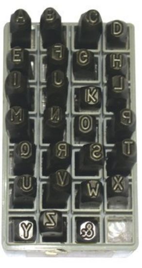 Picture of C.H. Hanson® 1/8" Round Face Letter Set Low Stress Part# - 25800