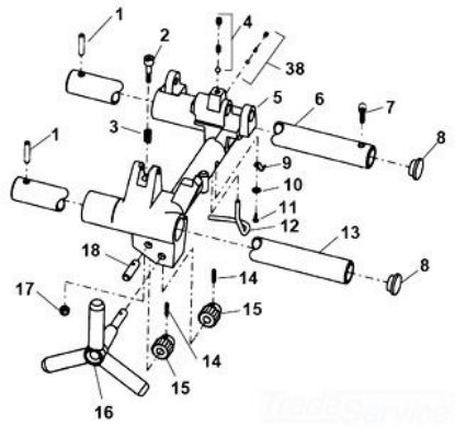 Picture of Ridgid® Rail For 1822 Part# - 35057