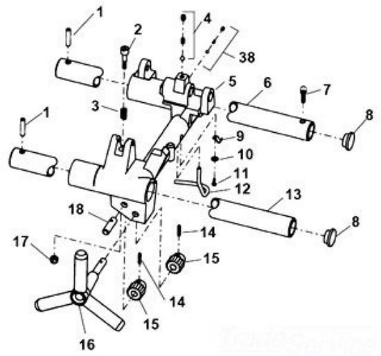 Picture of Ridgid® Rail For 1822 Part# - 35057