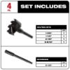 Picture of Milwaukee® Tool 4 Bit Contractor'S Kit Part# - 49-22-0135