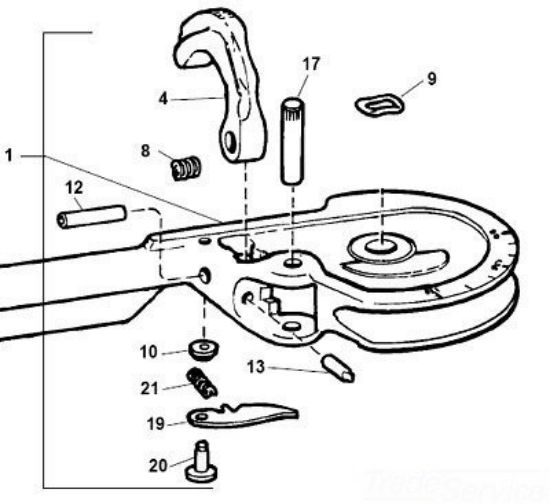 Picture of Ridgid® B28X 378 Form Hdl Asm Part# - 35430R