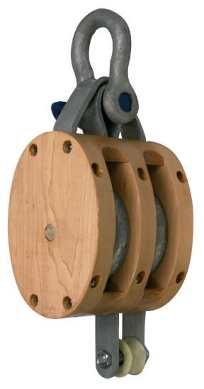 Picture of Campbell® 3002 Double- 6" Regularwood Shell Block- Scre Part# - 7207135