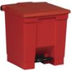 Picture of Rubbermaid Commercial Step-On Can 8G/30L Red Part# - Fg614300Red