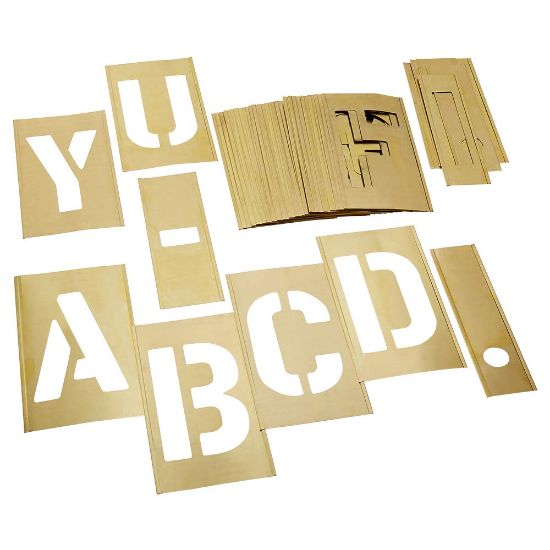 Picture of C.H. Hanson® 8" 33Pc Brass Letter Set-Gothic Part# - 10165