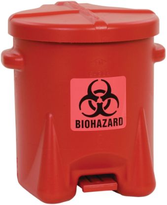 Picture of Eagle 22253 6 Gal. Red Polyethylene Safety Biohazardou Part# - 943Bio