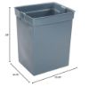 Picture of Rubbermaid Commercial Glutton Liner Part# - Fg256K00Gray