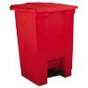 Picture of Rubbermaid Commercial Step-On Can 12G/45L Red Part# - Fg614400Red