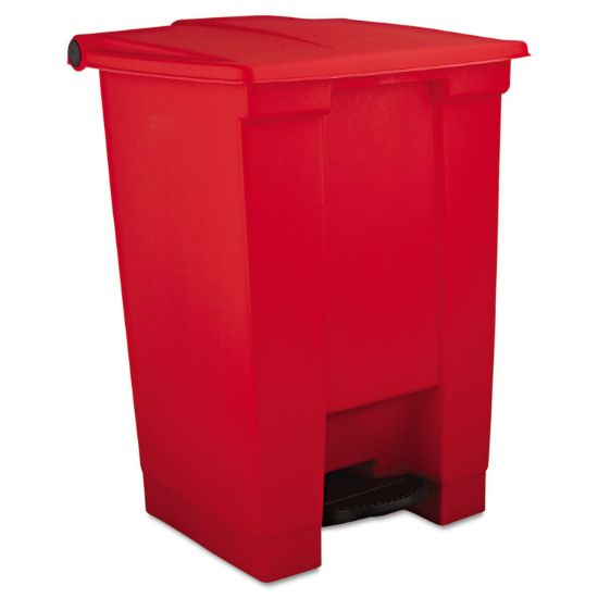 Picture of Rubbermaid Commercial Step-On Can 12G/45L Red Part# - Fg614400Red