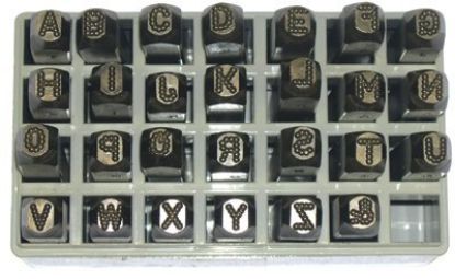 Picture of C.H. Hanson® 3/8"27Pc Dot Design Letter Set Steel Hand Part# - 26350