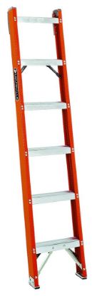 Picture of Louisville Ladder® 6' Fiberglass Classic Shelf Ladder Part# - Fh1006