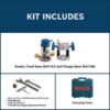 Picture of Bosch Power Tools 2 Hp Plunge/Fixed Basevs Router Combo Kit Part# - 1617Evspk