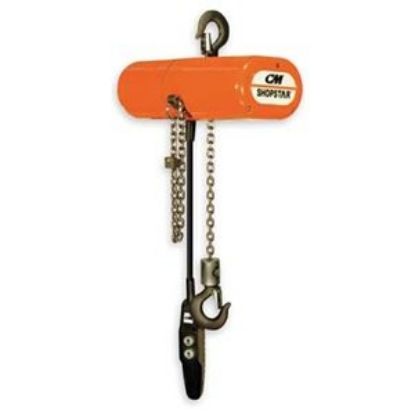 Picture of Cm Columbus Mckinnon Shopstar Elec Chain Hoist 300Lb 230V 3Ph 40Fpm Part# - 2074