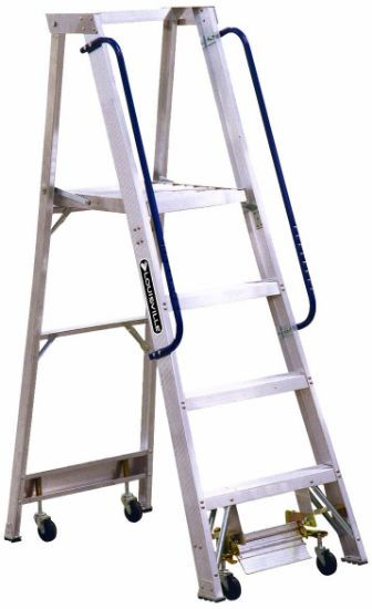 Picture of Louisville Ladder® 4' Mobile Aluminum Material Handling Ladder Part# - Ap5004