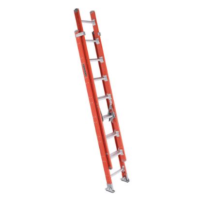 Picture of Louisville Ladder® 16" Ext Ladder D Rung Two Section Fiberglass Part# - Fe7216