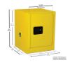 Picture of Eagle 33341 4 Gal. Safety Storage Cabinet-Yellow 1Door Part# - 1904X