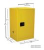 Picture of Eagle 33320 12Gal. Safety Storage Cabinet One Door Ma Part# - 1925X