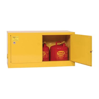 Picture of Eagle 33182 15-Gal Yellow Stackable Safety Cabinet 2-D Part# - Add15X