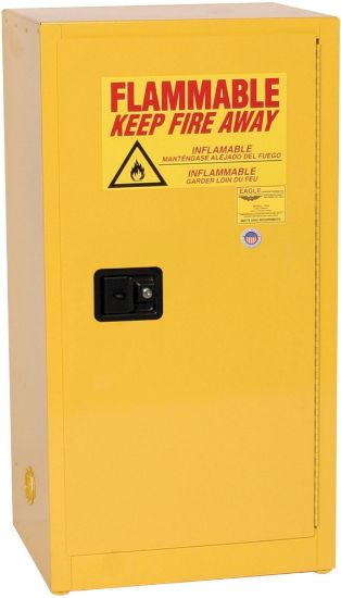 Picture of Eagle 33343 16Gal. Safety Storage Cabinet Yellow W/On Part# - 1905X