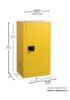 Picture of Eagle 33343 16Gal. Safety Storage Cabinet Yellow W/On Part# - 1905X