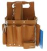 Picture of Ideal® Industries Premium Leather Tool Pouch W/ Shoulder Strap Part# - 35-950