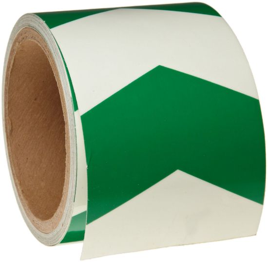 Picture of Brady® 3" V Style Glow In The Dark Arrow Tape Part# - 90972