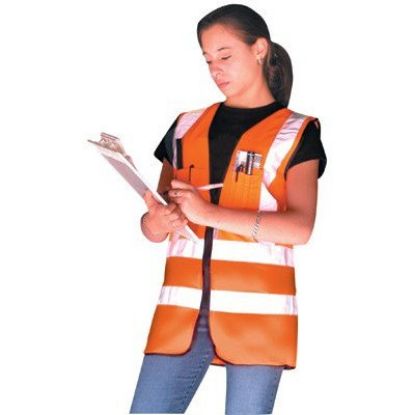 Picture of Occunomix Occulux Surveyors Vest:Yellow Part# - Lux-Ssfs-Y2X