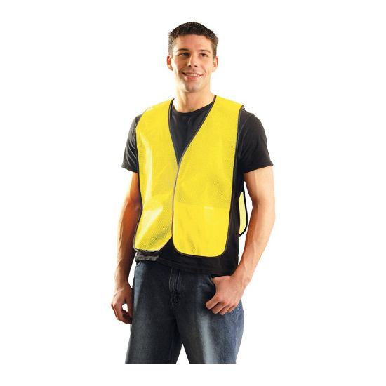 Picture of Occunomix Xl Occlx No Tape Mesh Vest:Yel Part# - Lux-Xntm-Yxl