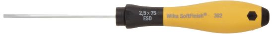 Picture of Wiha Tools Esd Softfinish Slotted Drivers 2.5Mm Part# - 30240